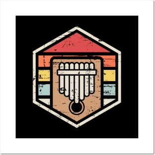 Retro Badge Kalimba Posters and Art